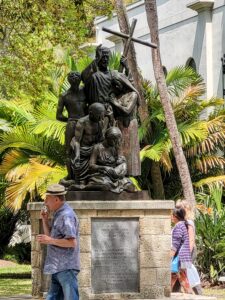 Statue of Father Pedro Camps at Cathedral Basilica of St. Augustine